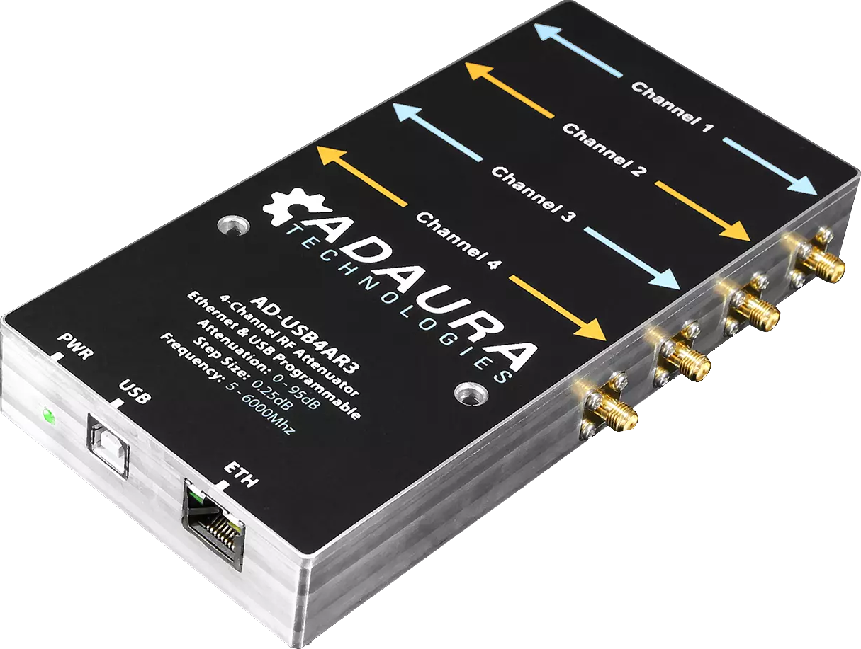 Programmable Attenuator; 4 Channel 0.05-6GHz 95dB
