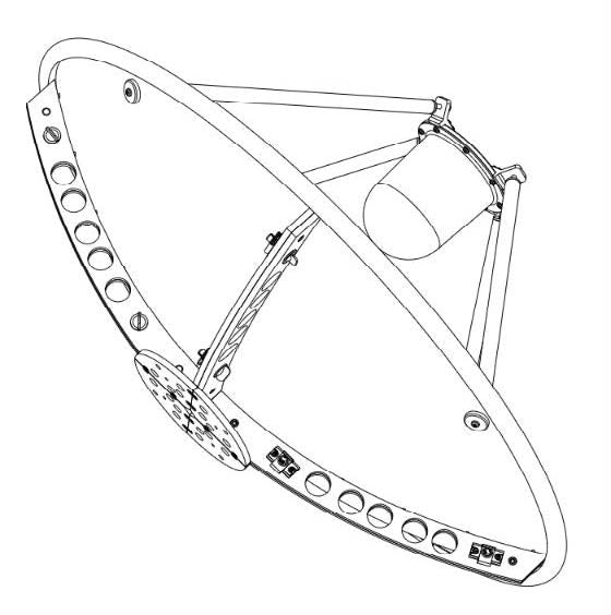 Reflector Antenna | QSR-900-T4A-337 & QWF-DL-2-18-S-L-R0.9 m