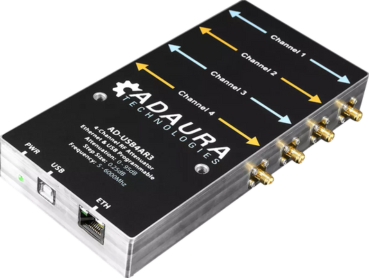 Programmable Attenuator; 4 Channel  0.05-8GHz 95dB